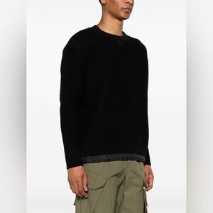 sacai drawstring-hem ribbed-knit jumper size L(3) BNWT